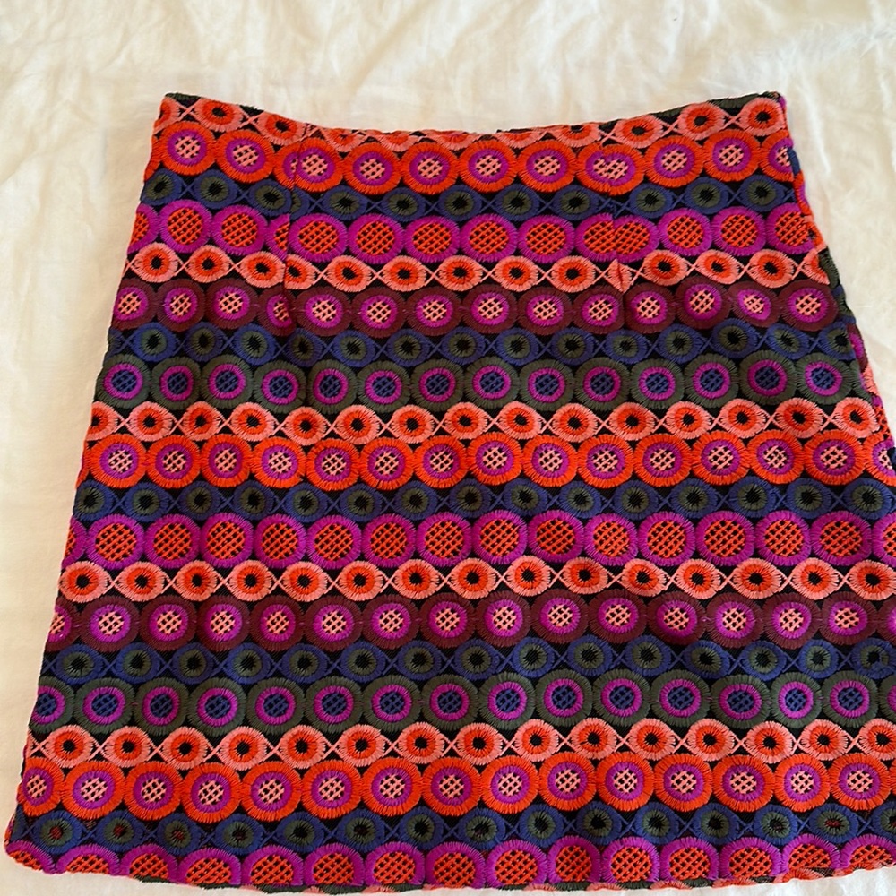 Colorful knit skirt